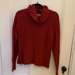 Joie Women's Burnt Red Orange Rust Turtleneck Sweater